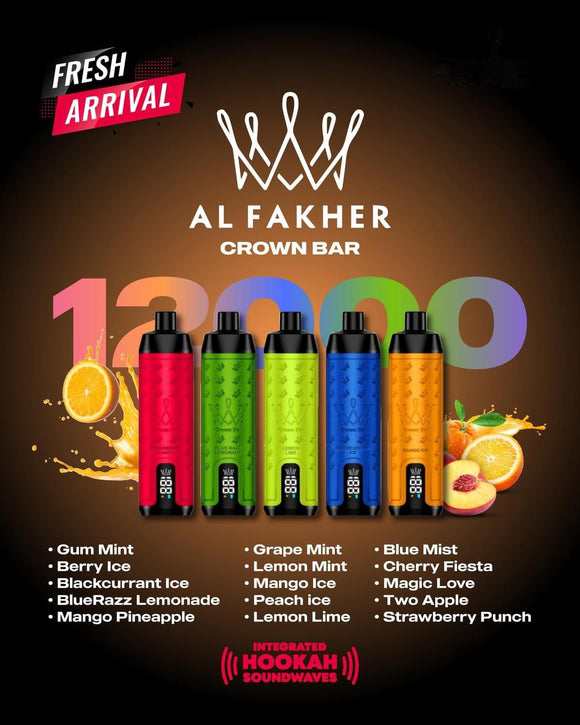 Crown Bar Al Fakher 12000 Puffs 5MG (SOUND)