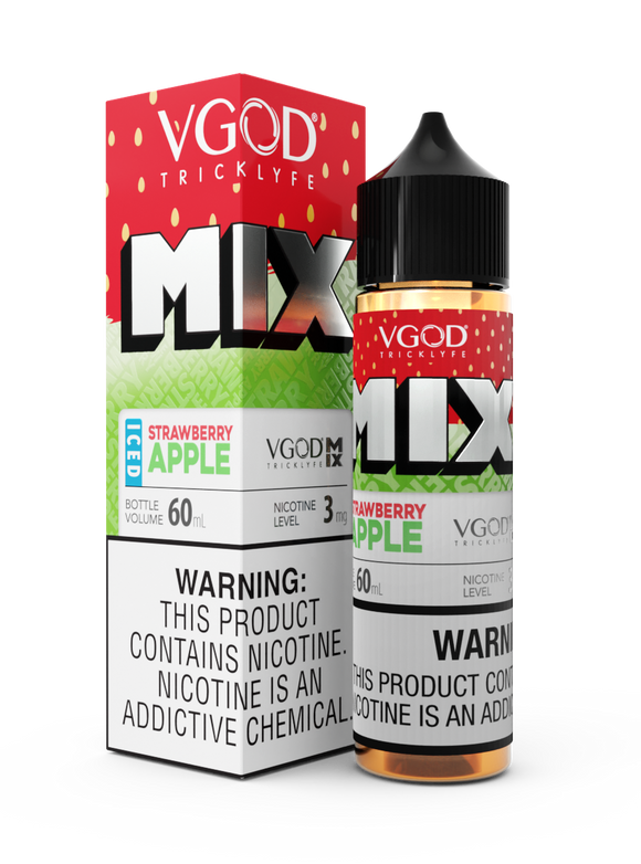 VGOD Mix Strawberry Apple Iced Free Base 3MG 60ML