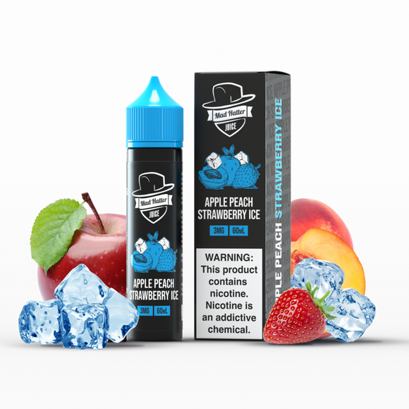 Mad Hatter- Apple Peach Strawberry  Ice 3mg/60ml