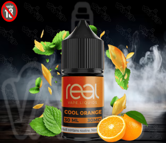 COOL ORANGE - REAL VAPE LIQUIDS SALTNIC 30ML