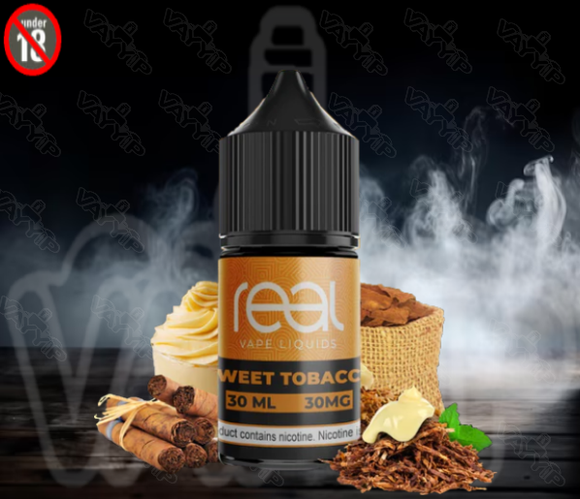 SWEET TOBACCO - REAL VAPE LIQUIDS SALTNIC 30ML