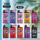 IGET BAR DISPOSABLE KIT 3500 PUFFS (5%)