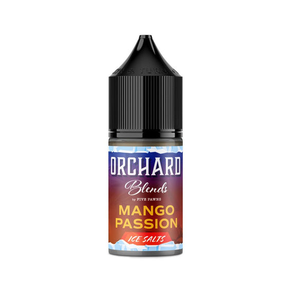 Mango Passion Ice from Orchard Blends Nic Salts by Five Pawns