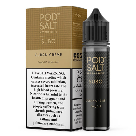 POD SALT SUBO - CUBAN CRÈME 50ML (UAE)