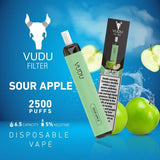 VUDU Filter Disposable 2500 Puffs 5% nicotine