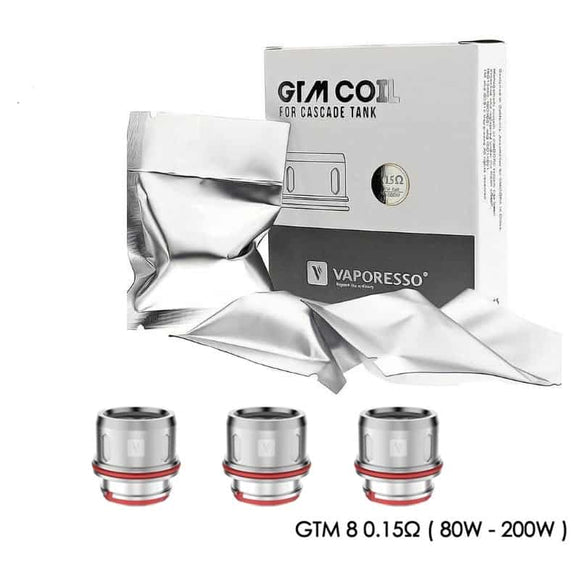 Vaporesso GTM8 Coils - 3 PACK - For Cascade Tank - VAYYIP