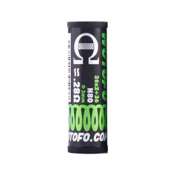 Wotofo Dual Core Fused Clapton N80 Wire 3mm - 0.28ohm 10PCS/Pack